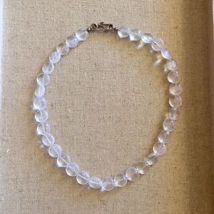 Clear acrylic beaded necklace